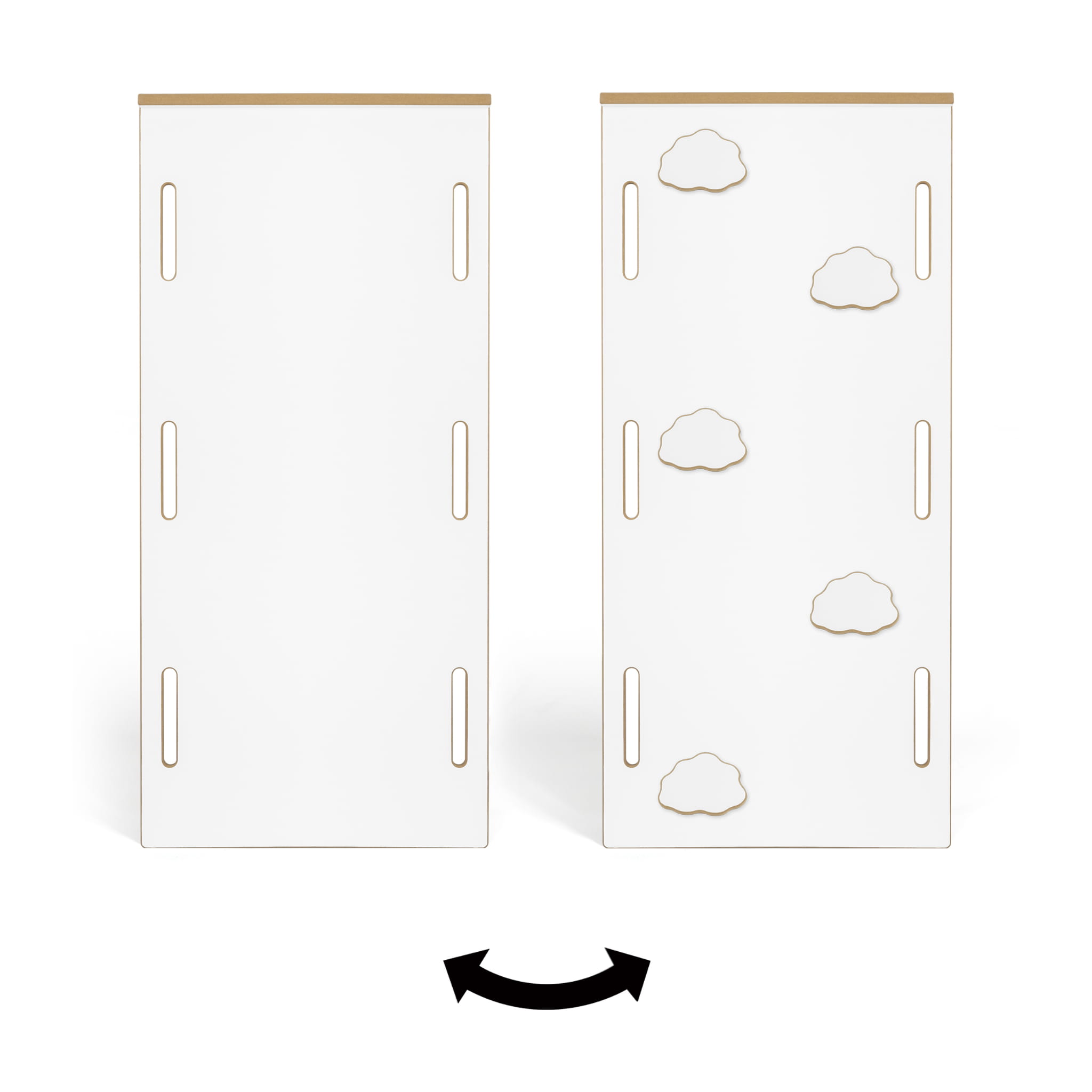 BIG rampe / toboggan montessori - nuage